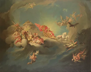 Apotheos av kejsar Karl VI (1685-1740) i Apollons skepnad